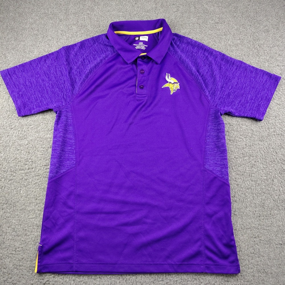 Minnesota Vikings NFL Team Apparel Shirt Mens Large Purple Long Sleeve EUC